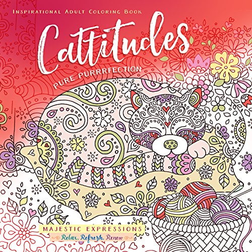 Pre-Owned Cattitudes: Coloring Book