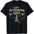 thumbnail image 1 of Cattle Company Texas and Oil Exploration Design Western Rancher Unisex T-Shirt ,up to size 5XL, 1 of 2