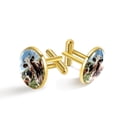 thumbnail image 1 of Cattle Elegant Dress Shirt Cufflinks Set Made of Stainless Steel for Formal Occasions, 1 of 6