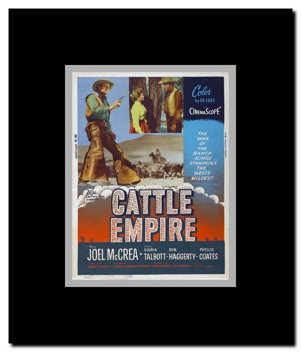 Cattle Empire Framed Movie Poster