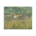 thumbnail image 1 of Cattle Grazing Grassland Pasture Landscape Painting Gallery Wrapped Canvas Print Wall Art, 1 of 7