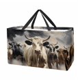 thumbnail image 1 of Cattle Large Capacity Oxford Cloth Reusable Foldable Storage Bins Easter Basket Box, 1 of 7