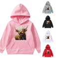 thumbnail image 1 of Cattle Long Sleeved Hoodie for Children Baby Sweater 12-18 Months 4-5 Years, 1 of 7