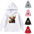 thumbnail image 1 of Cattle Long Sleeved Hoodie for Children Baby Sweater 12-18 Months 8-10Years, 1 of 7
