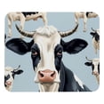 thumbnail image 1 of Cattle Printed Square Desk Mat Mousepad, 8.3x9.8 Inch, Non-Slip Rubber Bottom, Suitable for Office and Gaming, 1 of 6