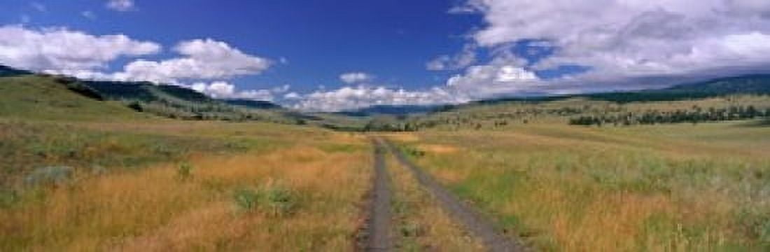 Cattle Ranch Road near Merritt British Columbia Canada Canvas Art - Panoramic Images (18 x 6)