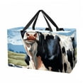 thumbnail image 1 of Cattle Reusable Large Capacity Foldable Grocery Bags and Shopping Baskets made with Oxford Cloth, 1 of 7