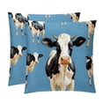 thumbnail image 1 of Cattle Set of 2 - Chair Pillow Covers with Unique Patterns - Throw Pillow Inserts Included, Available in 16x16, 18x18, 20x20 Inches - Ideal for Home Decor,and Gifts, 1 of 6