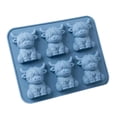 thumbnail image 1 of Cattle Silicone Mold, 6 Cavity Animal Tray With Distinctive Bovine Shape - Works For Whiskey, Cocktails, Baking, Crafts, Chocolate Treats, Jelly Candy, Chilled Desserts, Diy Soap,, 1 of 6
