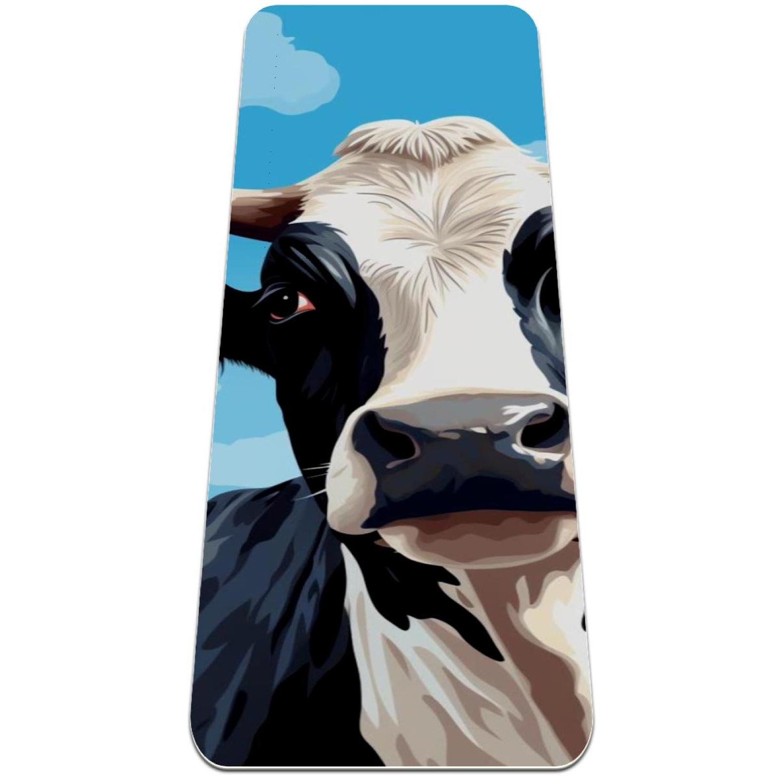 Cattle TPE Yoga Mat Fitness Mat for Yoga, Pilates, Exercise 6mm