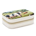 thumbnail image 1 of Cattle Velvet Necklace Holder: Portable Travel Organizer Box with Removable Compartment - Great Gift for Any Occasion, 1 of 7