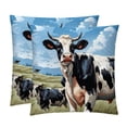 thumbnail image 1 of Cattle Velvet Throw Pillow Covers Inserts in 16x16, 18x18, and 20x20 Inches - Set of 2 - Unique Patterns for Throw Pillow Covers for All Occasions, 1 of 6
