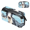 thumbnail image 1 of Cattle Waterproof Oxford Fabric Storage Case with Charger Pouch, Small Portable Storage Box, and Cable Organizer Travel - 5.9x9.44x3.14 in, 1 of 6