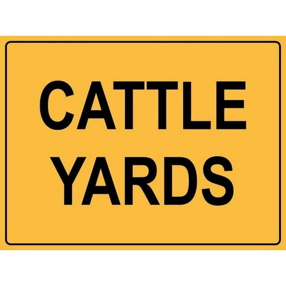 Cattle Yards Retro Vintage Sign Home Bar Pub Kitchen Restaurant Wall Deocr Plaque Signs 12X8Inch