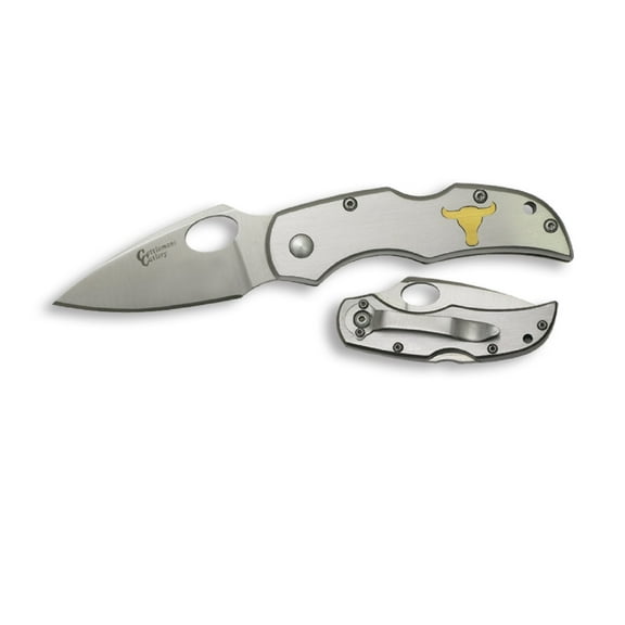 Cattleman Deuce Folder 2.5 in Blade Stainless Handle