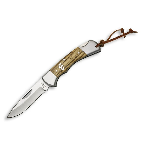 Cattleman Lockback Sagebrush Pocket Knife, 3.5" Closed Blade Length, Zebra Wood
