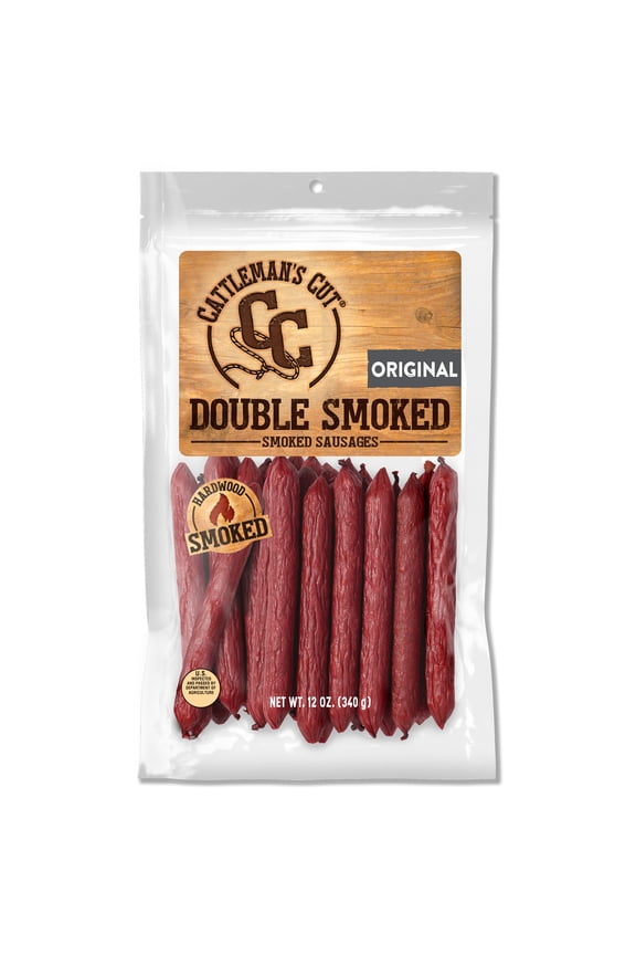 Double Smoked Smoked Sausages 12oz Shelf-Stable Resealable Bag
