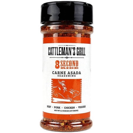 Cattleman's Grill 8 Second Ride Carne Asada Seasoning 4.5 Oz. Spiciest Blend
