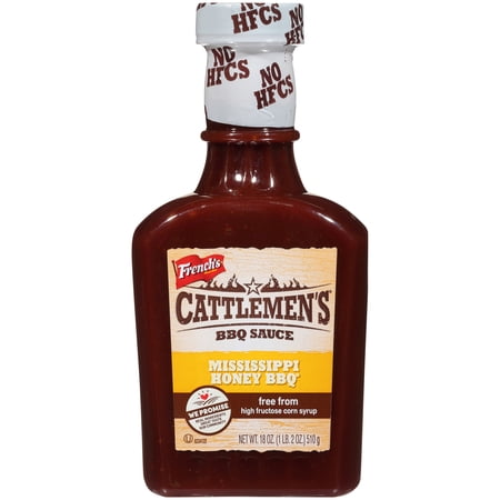Cattlemen's Kosher Mississippi Honey BBQ Sauce, 18.0 oz Bottle