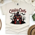 thumbnail image 1 of Catula’s Castle Halloween Shirt – Vampire Cat Haunted House Tee, Natural, Size 3XL, 1 of 6