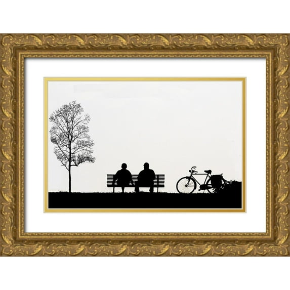Caturegli, Luciano 18x13 Gold Ornate Wood Framed with Double Matting Museum Art Print Titled - Urban