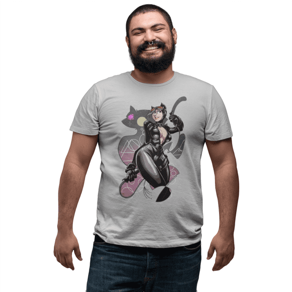 "Catwoman" Original Design T-shirt by Johnny Segura and Impressive Inks