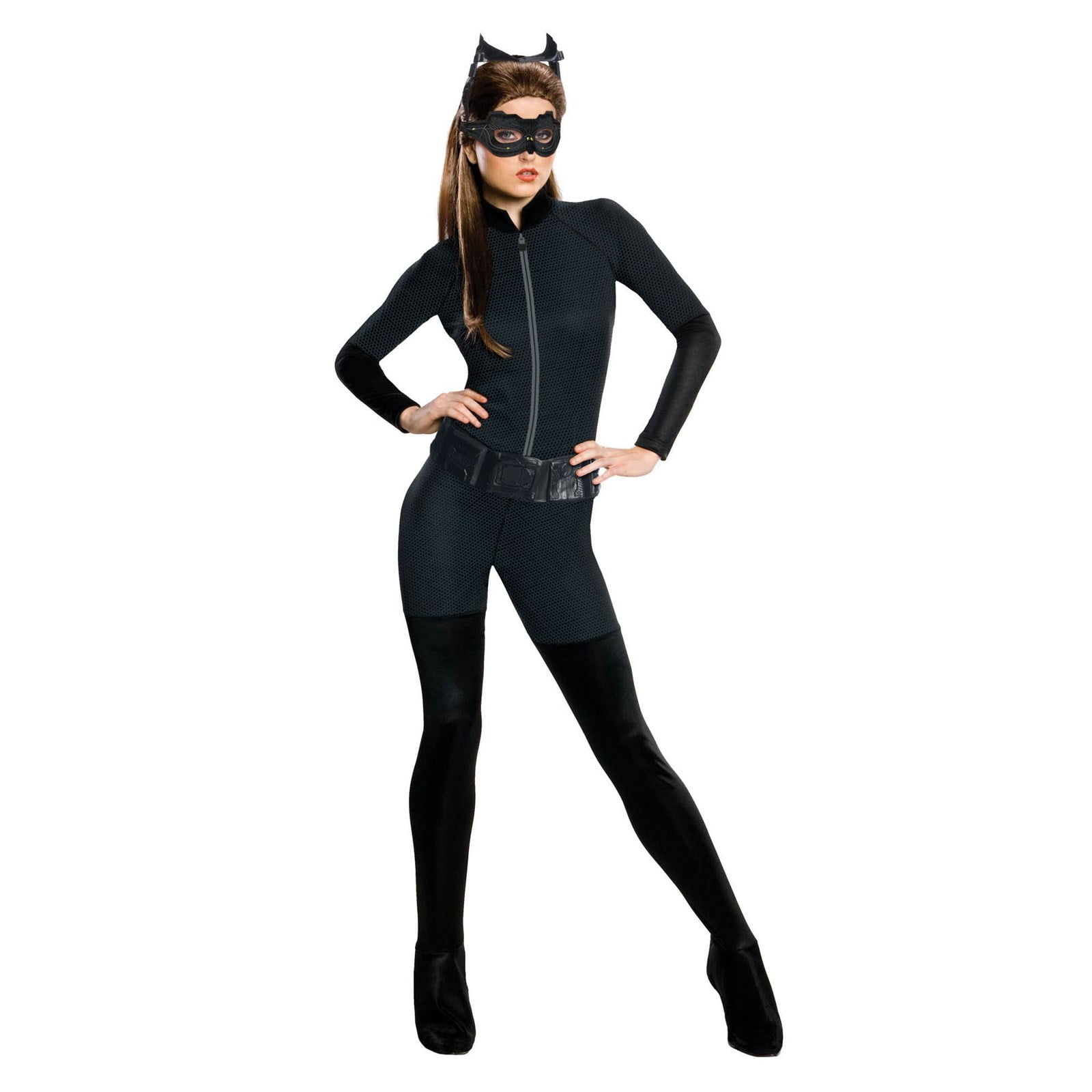 Catwoman Women's Halloween Fancy-Dress Costume for Adult, M