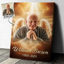 Catygift - Custom Photo Of Your Loved One - Personalized Canvas - Meaningful Memorial Gift For Family Members, Friends