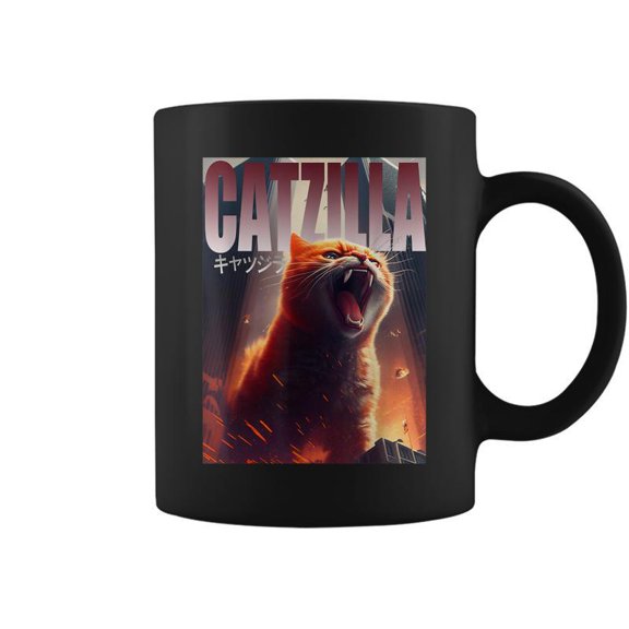Catzilla Cat Lover Coffee Mugs
