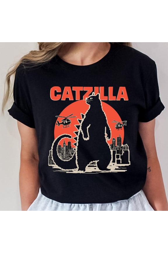 Catzilla Cat Shirt: Monster Cat Mom