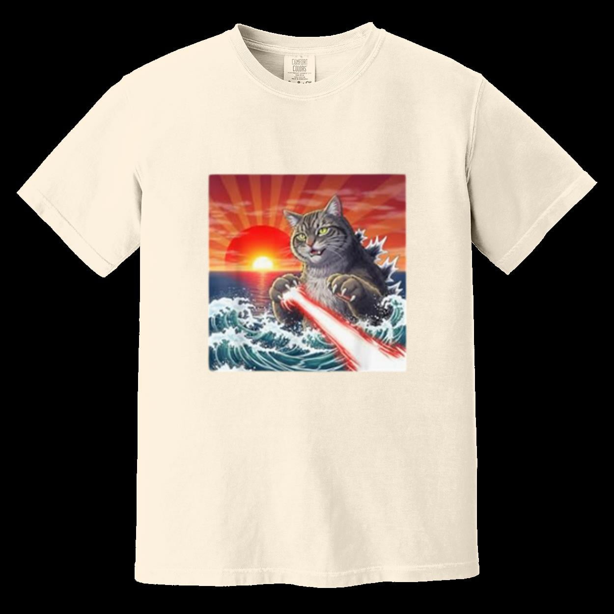 Catzilla City Destroying Cute Monster Comfort Color T-Shirt, for men ...