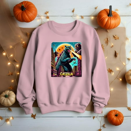 Catzilla New Design Graphic Hoodie, T-Shirt, Sweatshirt, Free Shipping
