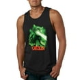 thumbnail image 1 of Catzilla Parody Taking Over City | Mens Cat Lover Graphic Tank Top, Black, Small, 1 of 3