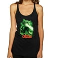 thumbnail image 1 of Catzilla Parody Taking Over City | Womens Cat Lover Premium Tri-Blend Racerback Tank Top, Vintage Black, Large, 1 of 3