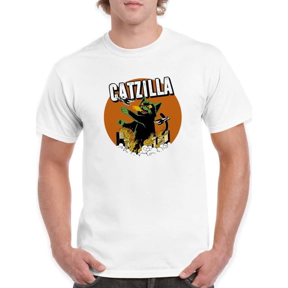 Catzilla T-Shirt Men -Smartprints Designs, Male Large