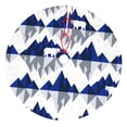 thumbnail image 1 of Cauagu 30" Christmas Tree Skirt Cartoon Iceberg Polar Bear Pattern Christmas Tree Decorations Tree Mat for Xmas Decorations Occasion Holiday Home Decor -30", 1 of 7