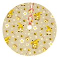 thumbnail image 1 of Cauagu 30" Christmas Tree Skirt Cute Bee Gnomes Pattern Christmas Tree Decorations Tree Mat for Xmas Decorations Occasion Holiday Home Decor -30", 1 of 7