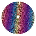 thumbnail image 1 of Cauagu 30" Christmas Tree Skirt Leopard Neon Rainbow Gradient Pattern Christmas Tree Decorations Tree Mat for Xmas Decorations Occasion Holiday Home Decor -30", 1 of 7