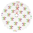 thumbnail image 1 of Cauagu 30" Christmas Tree Skirt Mardi Gras Carnival1 Pattern Christmas Tree Decorations Tree Mat for Xmas Decorations Occasion Holiday Home Decor -30", 1 of 7