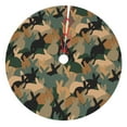 thumbnail image 1 of Cauagu 36" Christmas Tree Skirt Camouflage Rabbit Pattern Christmas Tree Decorations Tree Mat for Xmas Decorations Occasion Holiday Home Decor -36", 1 of 7