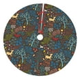 thumbnail image 1 of Cauagu 36" Christmas Tree Skirt Deers In The Forest 1 Pattern Christmas Tree Decorations Tree Mat for Xmas Decorations Occasion Holiday Home Decor -36", 1 of 7