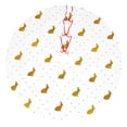 thumbnail image 1 of Cauagu 36" Christmas Tree Skirt Gold Rabbit Pattern Christmas Tree Decorations Tree Mat for Xmas Decorations Occasion Holiday Home Decor -36", 1 of 7