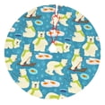thumbnail image 1 of Cauagu 48" Christmas Tree Skirt Cute Polar Bear Fishing Pattern Christmas Tree Decorations Tree Mat for Xmas Decorations Occasion Holiday Home Decor -48", 1 of 7