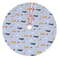 thumbnail image 1 of Cauagu 48" Christmas Tree Skirt Dogs Are Running Pattern Christmas Tree Decorations Tree Mat for Xmas Decorations Occasion Holiday Home Decor -48", 1 of 7