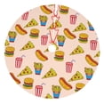 thumbnail image 1 of Cauagu 48" Christmas Tree Skirt Hamburger Pizza Coke Pattern Christmas Tree Decorations Tree Mat for Xmas Decorations Occasion Holiday Home Decor -48", 1 of 7