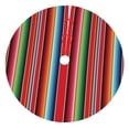 thumbnail image 1 of Cauagu 48" Christmas Tree Skirt Mexican Serape Blanket Stripes Pattern Christmas Tree Decorations Tree Mat for Xmas Decorations Occasion Holiday Home Decor -48", 1 of 7