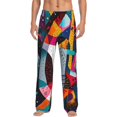 thumbnail image 1 of Cauagu Abstract Jazz Instrumental Mens Pajama Pants Sleep & Lounge Pants,PJ Bottoms with Pockets-Medium, 1 of 7