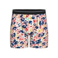 thumbnail image 1 of Cauagu Abstract Leopard Print Print Men's Boxer Briefs, Funny & Cute Underwear Elastic Waistband Briefs Ideal Gift for Men,1-Pack, 1 of 7