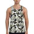 thumbnail image 1 of Cauagu Abstract Watercolor Print Men's Sleeveless Muscle Shirts,Tank Tops Quick Dry Workout Tank Top Gym Muscle Tee Fitness Bodybuilding T Shirt for Men-XX-Large, 1 of 7