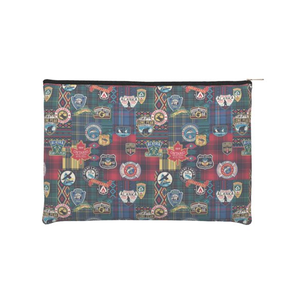 Cauagu Adventure Camping Badge for Tyvek Makeup Bag,Reusable Travel Cosmetic Bag Women Organizer Toiletry Bag Birthday,Gifts for Women Girlfriend Mom Teacher 6.5*8.9